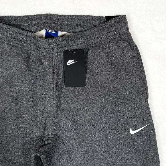 Nike Men Sweatpants Fleece Open Hem Swoosh Straight Pants - Picture 6 of 10